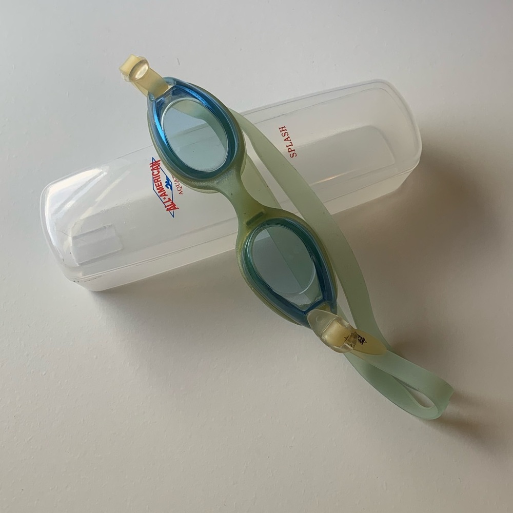 Blue Swim Goggles
